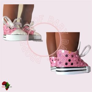 Pink glitter converse