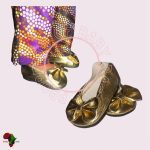 Gold Doll Shoes